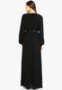 Black Belted Long Dress